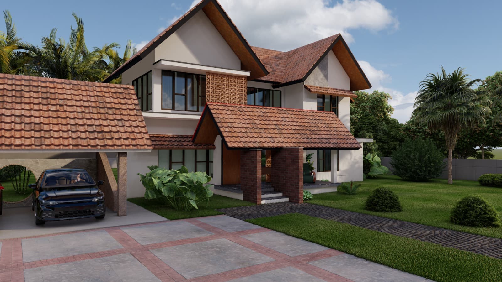 Mr Jamsal Residence @ Eravattoor - Perambra - Gallery Image 1